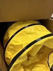Hi-Tech Duravent 1PN Yellow 1-Ply Polyester Ducting Hose 12” X25’ 0615 1200 0001