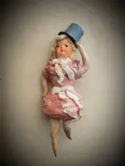 Papier mache cotton doll miniature Circus Eco-friendly gift