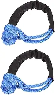 SUPVOX 2 Pcs Strong Nylon Shackles Winch Cable Towing Straps Auto Repair Accessory