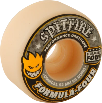 Spitfire Formula Four Conical 52mm 99a Skateboard Wheels Set 4