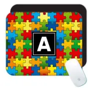 Gift Mousepad : Medium Colorful Puzzle Sticker Bomb Pattern Decal Wrap Around