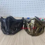 Mortal Kombat Sub-Zero Scorpion Adult Mask Ninja Cosplay Prop FRP Half Face Mask