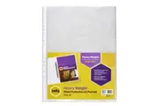 25pc Marbig Heavy Weight A3 Portrait Ring Binder Refill Sleeve Protector CLR