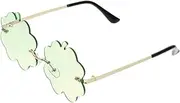 [COOLHIYA] 1 Pair Sunglasses flame glasses cloud rave earrings rimless eyeglasses star glasses funny party glasses fun glasses novelty glasses trendy glasses retro glasses PC prom hawaii