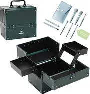 [CHUANGJIN] COSMETIC CASE, Green Pro, Extra Make-up Brushes