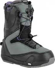 Nitro Cave TLS Step On Women's Snowboard Boots, Black/Charcoal, 8.5