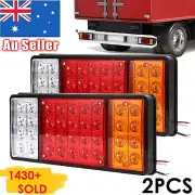 2x 36 LED Tail Lights Stop Indicator Reverse Lamp 12V Trailer Truck Ute Light