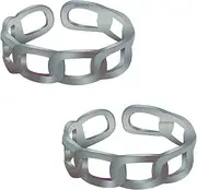 [DARSHRAJ] Womens Jewellers 925 Sterling Silver New Toe Ring White, 2112, No Gemstone