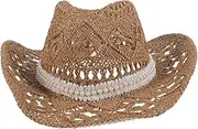 [SAFIGLE] Summer Fashion for Women Wide Brim Sun Hat Breathable Outdoor Cap for Beach Travel Tea Party Stylish Sun Cap Khaki