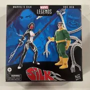 Brand New Sealed Hasbro Marvel Legends Silk & Doc Ock (Amazon Exclusive) 2 Pack!