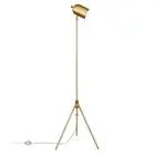 Henn&Hart 14" Brass Metal Floor Lamp