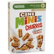 Nestle Cini Minis Churros Cinnamon Crunch Breakfast Cereal 360g