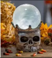 Light Up Skull Water Globe