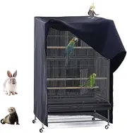 Birdcage Cover,Breathable,Washable Nighttime Bird Cage Shade for Cockatiels, Ferrets, Chinchillas, and Parakeets - Large Size for Parrot Cages