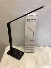 Acko LED Desk Lamp with Wireless Charger, Dimmable Light with USB Chargin
