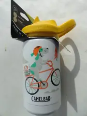 Camelbak EDDY+ KIDS 12 OZ WHITE BICYCLE DOG TREE Mountain Insulated WATER BOTTLE