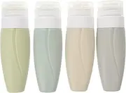 ANDRESLAD 1 Set Travel Bottle Soap Container Liquid Bottles for Travel Cosmetic Dispenser Travel Dispenser Collapsible Mini Automatic Travel Liquid Container Syrup Lotion Pots Silica Gel