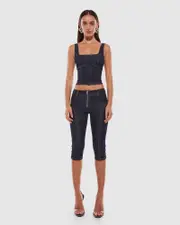 Hannah Denim Top