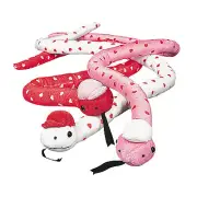 PLUSH VALENTINE SNAKES - 12 pieces
