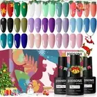 23-Piece Gel Nail Polish Set with Base Coat & Glossy/Matte Top Coats – Multicolo