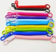 20pcs Springs Keychain Stretchy Retractable Metal Clasp Key Chain Holder Lanyard