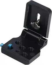 Foldable Camera L Bracket, Quick Release Plate with 1/4 3/8 Inch Screw Hole for DSLR Cameras, Arca Dovetail Slot, Lightweight and Foldable, Erosion Resistant, 3kg Load Capacity,