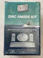 NEW B&S MARINE ANODES ZINC ANODE KIT MERCURY VERADO V4 BSMVERADOKIT4Z