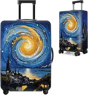 [THISFIND] Luggage Cover, Washable Suitcase Cover, Travel Suitcase Protector Anti-scratch Bag cover Fits 18-32 Inch Luggage, 05, M(22"-25" Suitcase), Travel Luggage Cover