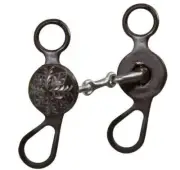 Showman 5" Brown Steel Concho Bit w/ Dogbone Mouth