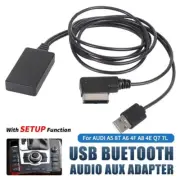 Car Audio Bluetooth HIFI Cable USB AUX In Adapter For Audi A5 8T A6 AMI MMI 2G (for: Audi)