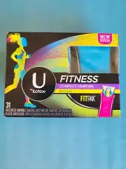 U by Kotex Fitness Tampons Compact Regular Absorbency Unscented 31 ct Fitpak