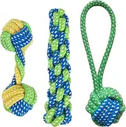 Pet Grinding Toys, Puppy Tug Rope, Teeth Cleaning Toy, Bite Resistant, Interactive Play, 15x5cm/18x3cm/20x5cm, for Indoor, Outdoor