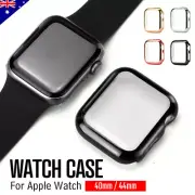 For Apple Watch 6 SE 5 4 40&44mm Full Case Cover Built-in Glass Screen Protector