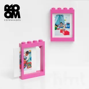 【LEGO 樂高】Room Copenhagen LEGO PICTURE FRAME 樂高壁掛相框-粉紅色(樂高造型相框)