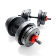 20KG Dumbell Dumbbells Adjustable Weights Set Gym Plastic Plates NEW IN STOCK