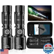 Rechargeable Flashlights 20,000 High Lumens, 1500M Long Throw Super Bright LE