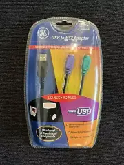PS2 Keyboard/Mouse to USB Converter Adapter GE HO98188 NEW!