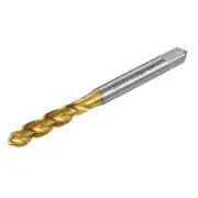 M6 x 0.5 High Speed Steel Titanium Plated Machine Spiral Flute Thread Tap