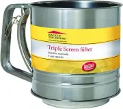 Tablecraft H2997BH 5 Cup Triple Screen Sifter