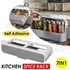 7 In 1 Spice Drawer Organiser Kitchen Spice Rack Storage Countertop Shelf Holder