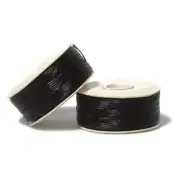 Nymo Beading Thread Size 00 Black Nylon 43365 (2 bobbins)