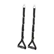 Tricep Strap Resistance Band Grips for Home Gym Use Pulley System Push Downs