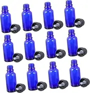 DONFAMDS 15pcs Portable Glass Essential Oil Dropper Bottles Refillable Perfume Bottle with Airtight Design for Liquid Storage
