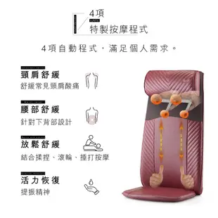 【二手】OSIM 背樂樂 OS-260按摩背墊/肩頸按摩/恆溫熱風 (紅色)