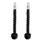 2 Pcs Rope Attachment For Cable Machine Single End Tension Triceps Pull down