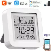 Tuya Hygrothermograph WiFi LCD Display Screen USB Intellgient Sensors ℉/℃ V6O7