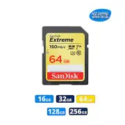 Sandisk Extreme SD Card 16GB 32GB 64GB 128GB 256GB for Canon EOS Rebel Camera
