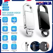 Mini Spy 8/32GB Recording Audio Recorder Voice Listening Device Keychain Black