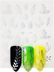 Labymos 30 Sheets Nail Sticker Mixed Colors & Patterns for Nail Art Decoration Glitter DIY Decals Mani Set for