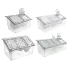 Chilled Condiment Server Salad Ice Chilled Serving Tray Salad Bar, Buffet